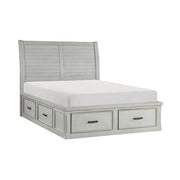 1337-1* (3) Queen Platform Bed with Storage Footboard and Side Rails - 1337-1*