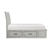 1337-1* (3) Queen Platform Bed with Storage Footboard and Side Rails - 1337-1*