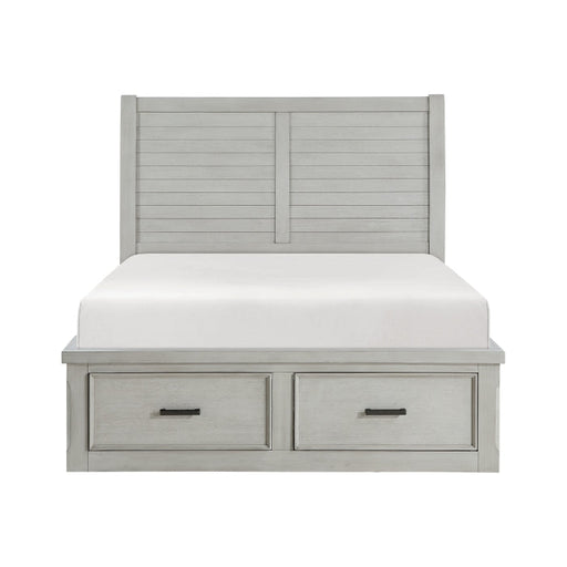 1337K-1CK* (3) California King Platform Bed with Storage Footboard and Side Rails - 1337K-1CK*