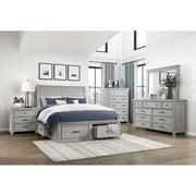 1337K-1EK* (3) Eastern King Platform Bed with Storage Footboard and Side Rails - 1337K-1EK*