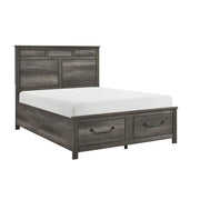 1342K-1EK* (3) Eastern King Platform Bed with Footboard Storage - 1342K-1EK*