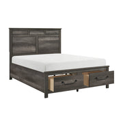 1342K-1EK* (3) Eastern King Platform Bed with Footboard Storage - 1342K-1EK*