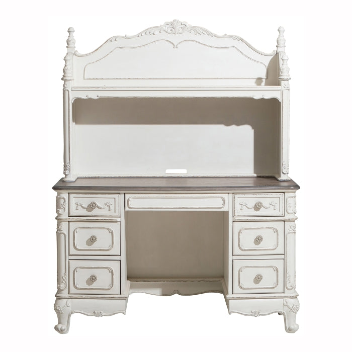 1386NW-10* (2) Writing Desk with Hutch - 1386NW-10*