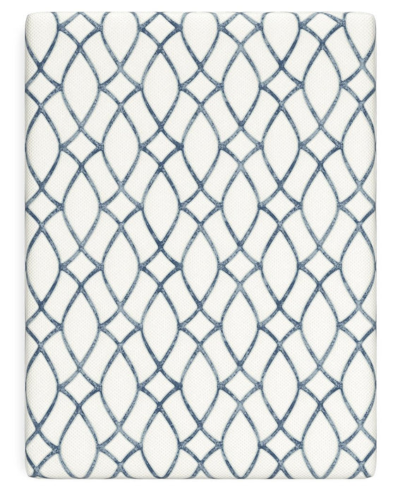 14 Inch Chime Elite 2.0 White/Blue Queen Mattress - M42731