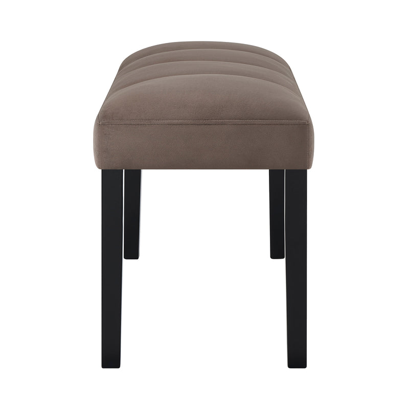Vega Black/Brown Faux Marble Dining Set from Crown Mark - Lara Furniture