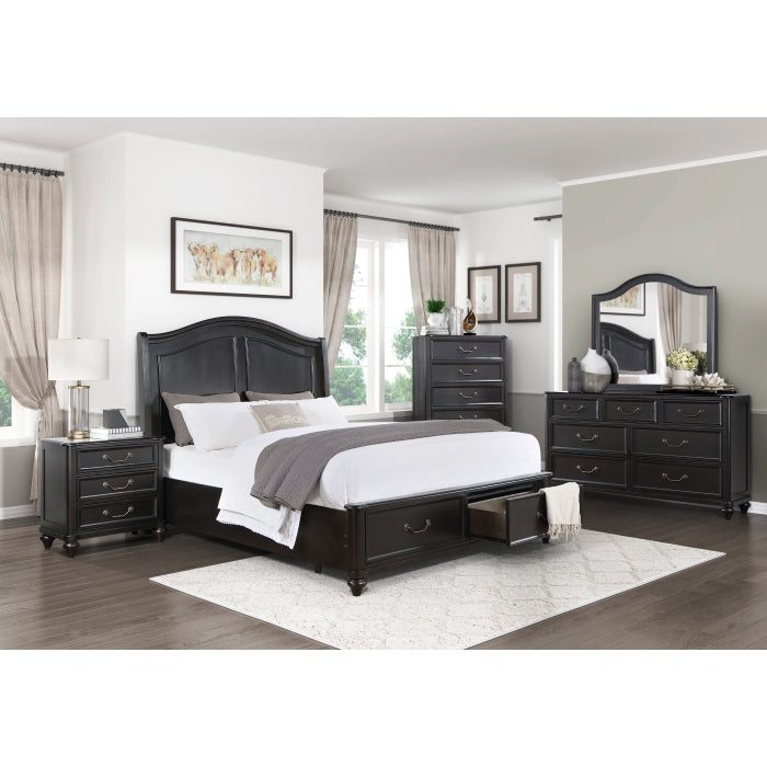 1420K-1EK* (3) Eastern King Platform Bed with Footboard Storage - 1420K-1EK*