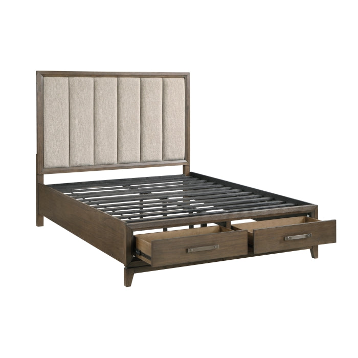 1422KN-1CK* (3) California King Platform Bed with Footboard Storage - 1422KN-1CK*
