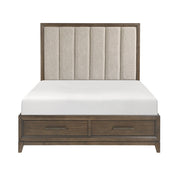 1422KN-1EK* (3) Eastern King Platform Bed with Footboard Storage - 1422KN-1EK*