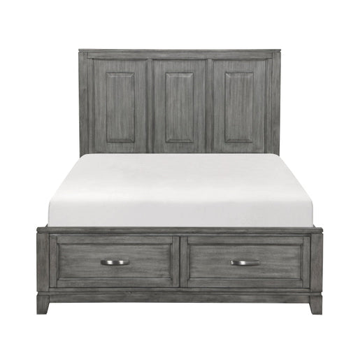 1450-1* (3) Queen Platform Bed with Footboard Storage - 1450-1*