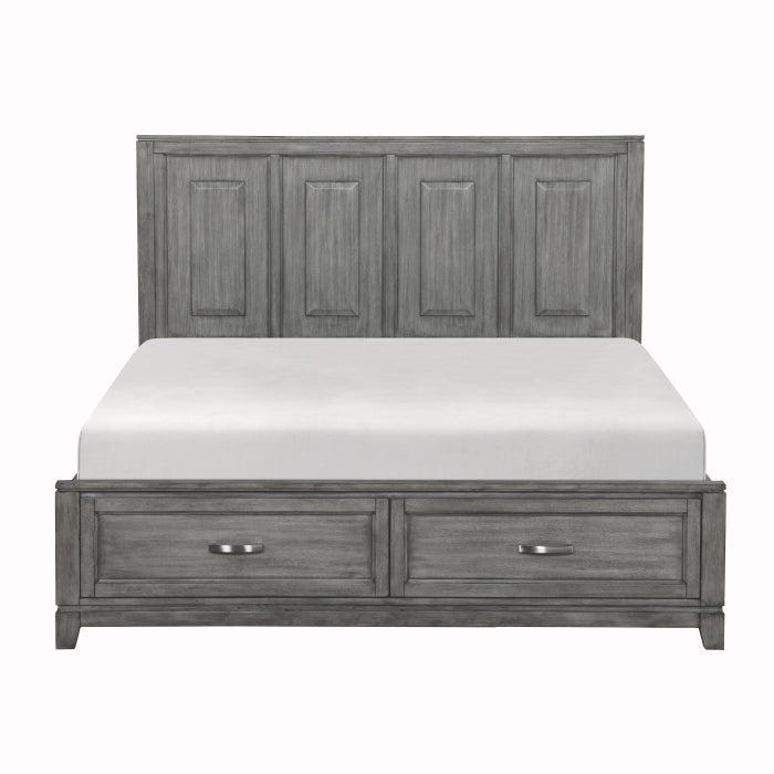 1450K-1CK* (3) California King Platform Bed with Footboard Storage - 1450K-1CK*