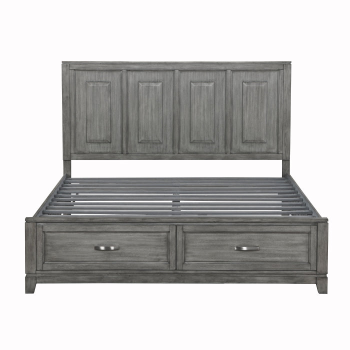 1450K-1CK* (3) California King Platform Bed with Footboard Storage - 1450K-1CK*