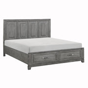 1450K-1CK* (3) California King Platform Bed with Footboard Storage - 1450K-1CK*