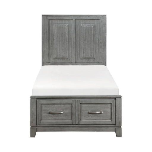 1450T-1* (3) Twin Platform Bed with Footboard Storage - 1450T-1*