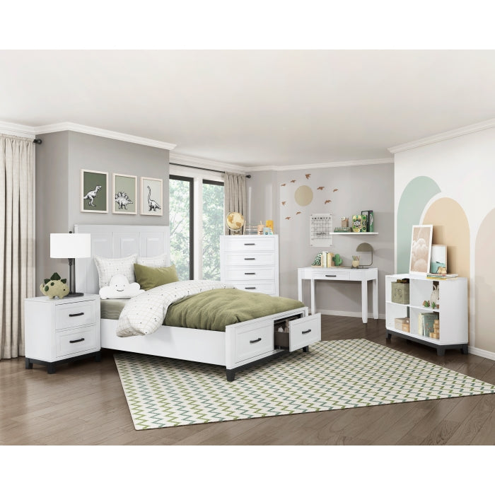 1450WHF-1* (3) Full Platform Bed with Footboard Storage - 1450WHF-1*