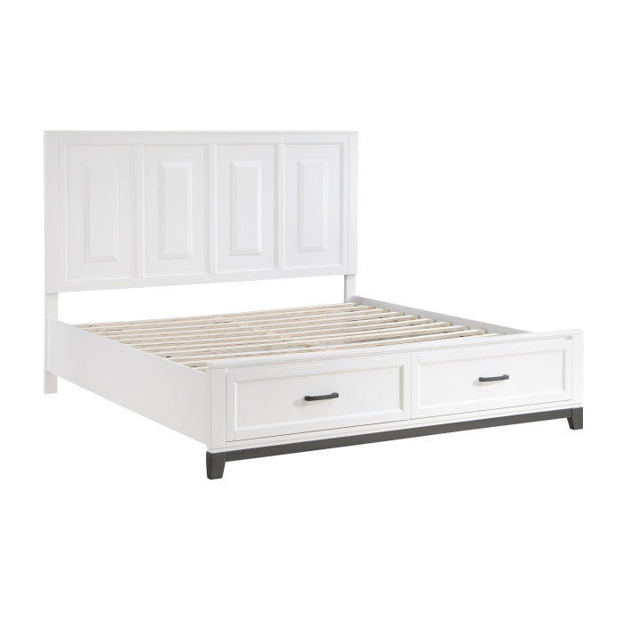 1450WHK-1CK* (3) California King Platform Bed with Footboard Storage - 1450WHK-1CK*