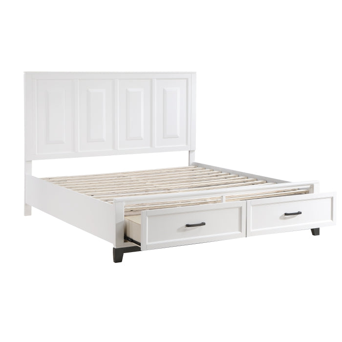 1450WHK-1CK* (3) California King Platform Bed with Footboard Storage - 1450WHK-1CK*