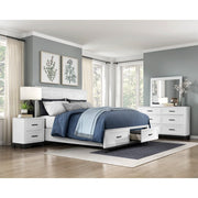1450WHK-1CK* (3) California King Platform Bed with Footboard Storage - 1450WHK-1CK*