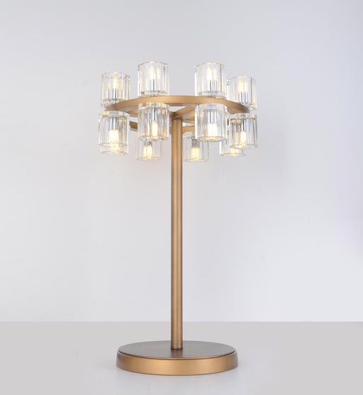 14TBL12AG 12" X 24" KYOTO ANTIQUE GOLD TABLE LAMP - 210000004010