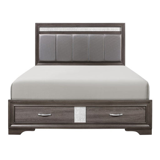 1505K-1CK* (3) California King Platform Bed with Footboard Storage - 1505K-1CK*