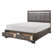 1505K-1EK* (3) Eastern King Platform Bed with Footboard Storage - 1505K-1EK*