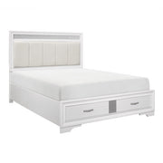 1505WK-1CK* (3) California King Platform Bed with Footboard Storage - 1505WK-1CK*