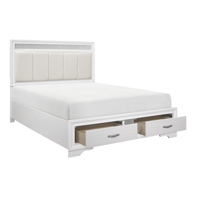 1505WK-1EK* (3) Eastern King Platform Bed with Footboard Storage - 1505WK-1EK*