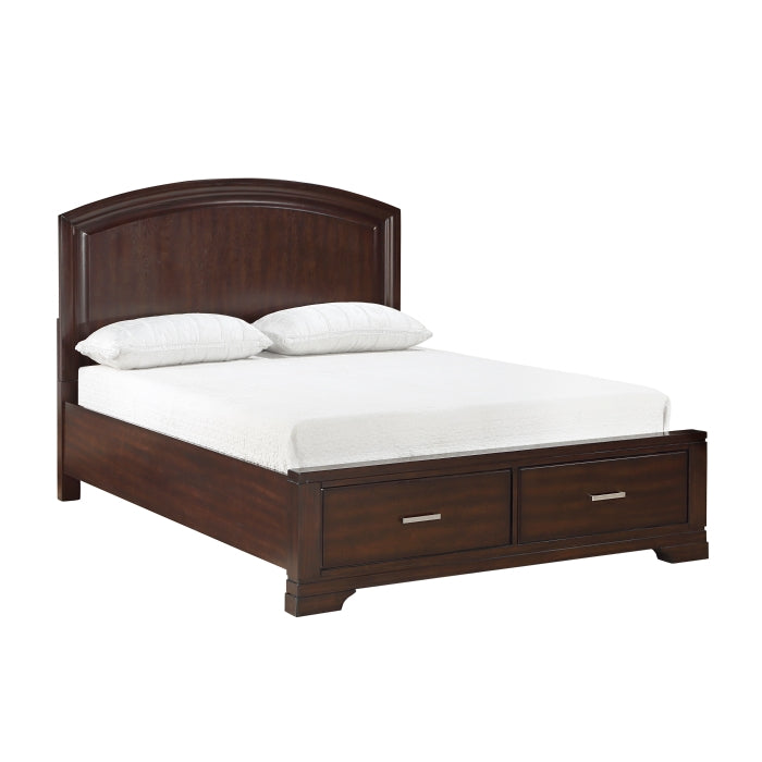 1520CH-1* (3) Queen Platform Bed with Footboard Storage - 1520CH-1*