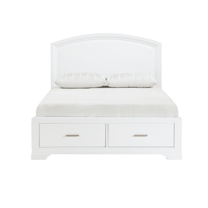 1520WHK-1EK* (3) Eastern King Platform Bed with Footboard Storage - 1520WHK-1EK*
