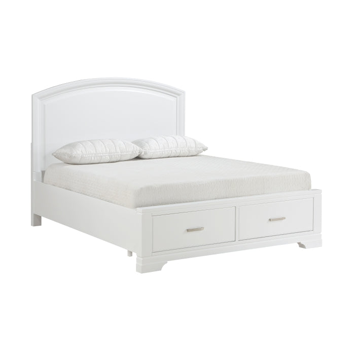 1520WHK-1EK* (3) Eastern King Platform Bed with Footboard Storage - 1520WHK-1EK*