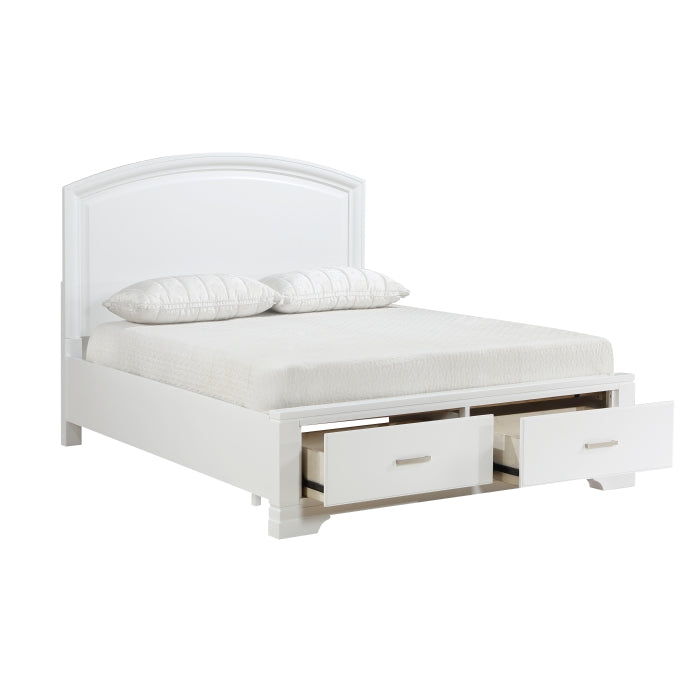 1520WHK-1EK* (3) Eastern King Platform Bed with Footboard Storage - 1520WHK-1EK*