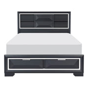 1553K-1CK* (3) California King Platform Bed with Footboard Storage - 1553K-1CK*