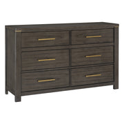 Scarlet Brownish Gray LED Upholstered Panel Bedroom Set - Lara FurnitureBedroom Set