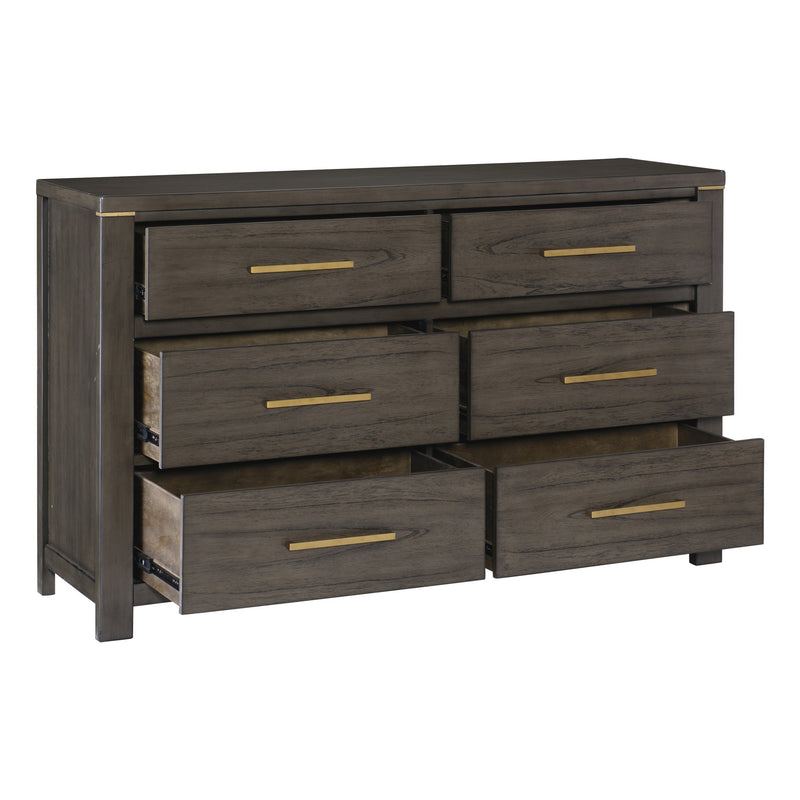 Scarlet Brownish Gray LED Upholstered Panel Bedroom Set - Lara FurnitureBedroom Set