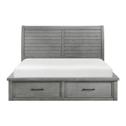 1559DGK-1EK* (4) Eastern King Platform Bed with Storage Footboard and Side Rails - 1559DGK-1EK*