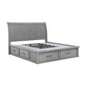 1559DGK-1EK* (4) Eastern King Platform Bed with Storage Footboard and Side Rails - 1559DGK-1EK*
