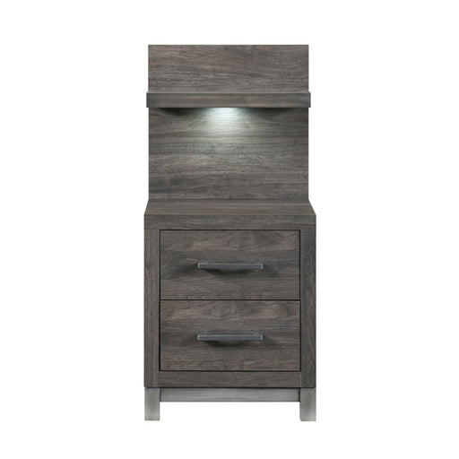 1577DG-4P* (2) Night Stand with Wall Panel - 1577DG-4P*