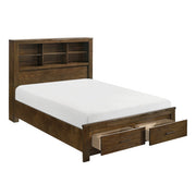 1592-1*WB (5) 5pc Set Queen Wall Platform Bed (QB+2NS+2NS-P) - 1592-1*WB