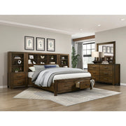 1592-1*WB (5) 5pc Set Queen Wall Platform Bed (QB+2NS+2NS-P) - 1592-1*WB