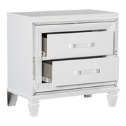 Tamsin White LED Upholstered Storage Platform Bedroom Set - Lara FurnitureBedroom Set