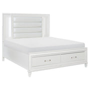 1616WK-1EK* (3) Eastern King Platform Bed with LED Lighting and Footboard Storage - 1616WK-1EK*