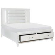 1616WK-1EK* (3) Eastern King Platform Bed with LED Lighting and Footboard Storage - 1616WK-1EK*