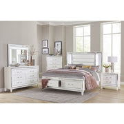 1616WK-1EK* (3) Eastern King Platform Bed with LED Lighting and Footboard Storage - 1616WK-1EK*