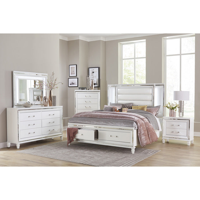 1616WK-1EK* (3) Eastern King Platform Bed with LED Lighting and Footboard Storage - 1616WK-1EK*
