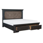 1647K-1EK* (3)Eastern King Platform Bed with Footboard Storage - 1647K-1EK*