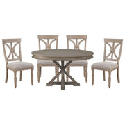 Cardano Driftwood Brown Round Dining Set - Lara FurnitureDining Room Set