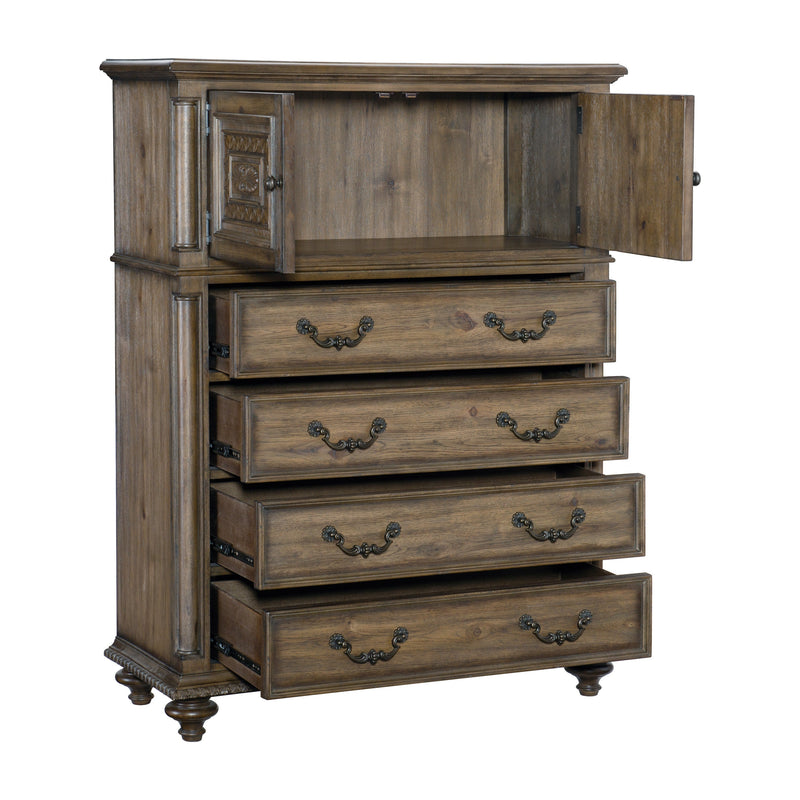 Rachelle Weathered Pecan Bedroom Set - Lara FurnitureBedroom Set