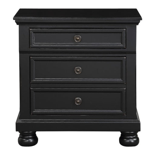 1714BK-4 Night Stand, Hidden Drawer - 1714BK-4