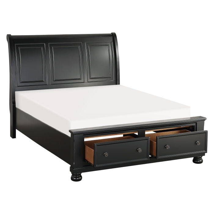 1714KBK-1CK* (3)California King Sleigh Platform Bed with Footboard Storage - 1714KBK-1CK*