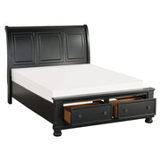1714KBK-1EK* (3)Eastern King Sleigh Platform Bed with Footboard Storage - 1714KBK-1EK*