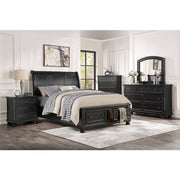 1714KBK-1EK* (3)Eastern King Sleigh Platform Bed with Footboard Storage - 1714KBK-1EK*